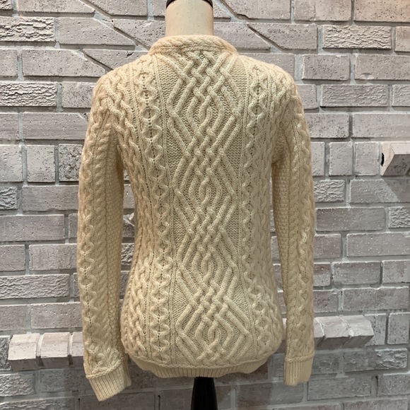 💕Inis Crafts Irish 100% Merino Wool Irish Sweater - Picture 6 of 7